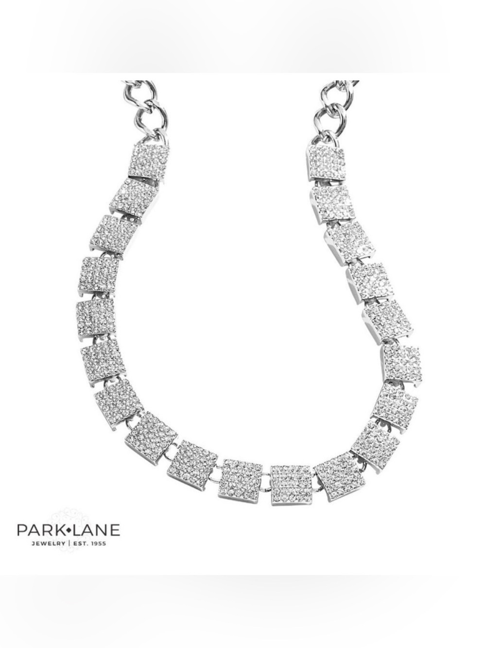 Park Lane Spritz Crystal Pave Statement Necklace 16” + 3.5” Extender